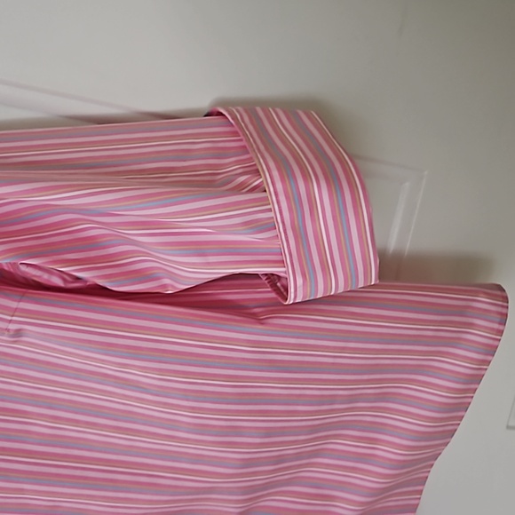 Lands’End Button Up 3/4 Sleeve Striped Shirt - Picture 4 of 10